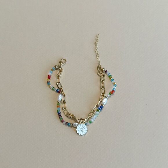 Boho flower bracelet M962 - Picture 1 of 3